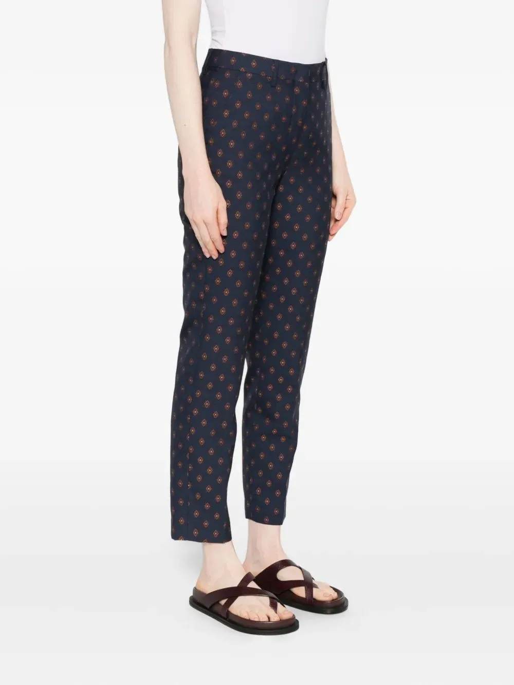Geometric-Printed Trousers