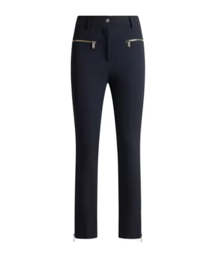 Slim-Fit Trousers With Zip
