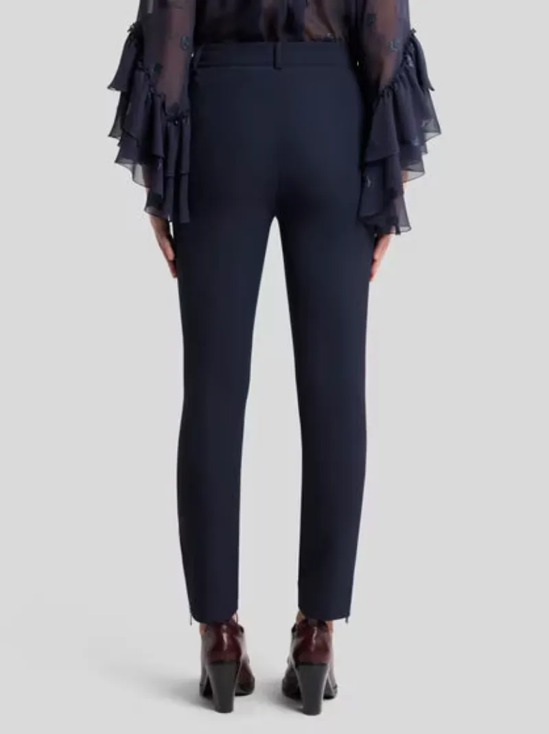 Slim-Fit Trousers With Zip