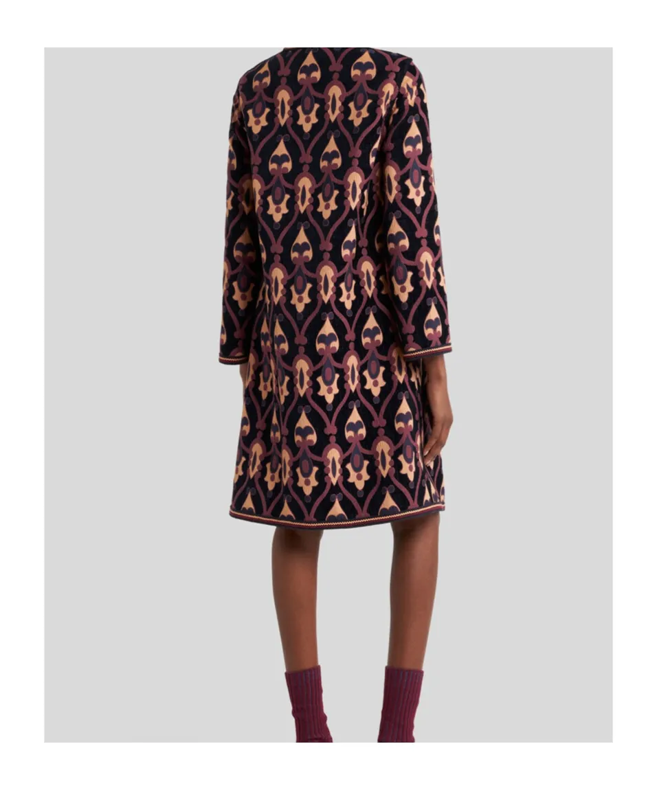 Reversible Chenille Jacquard Coat