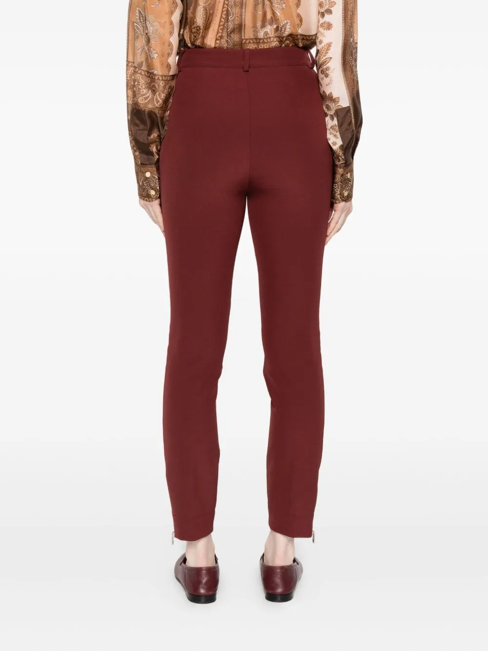 Slim-Fit Trousers With Zip