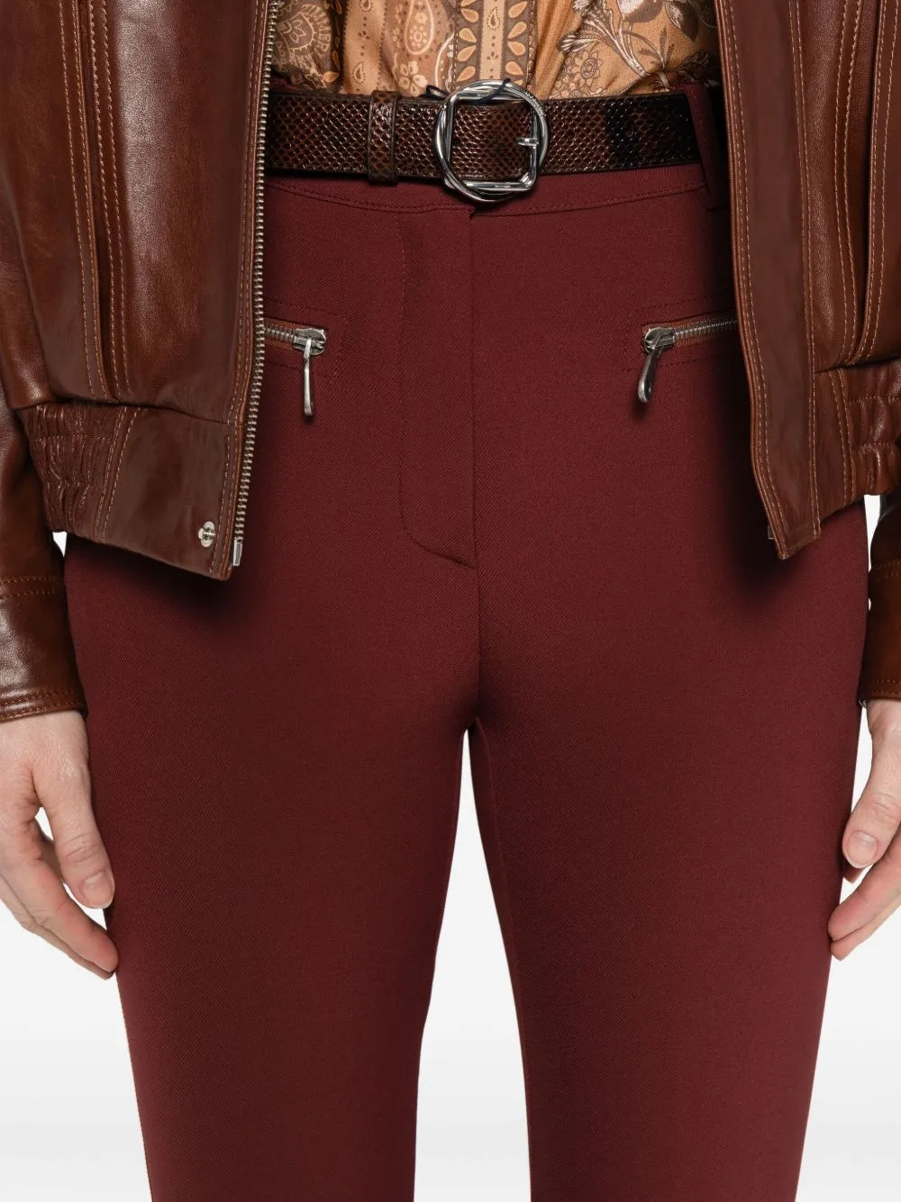 Slim-Fit Trousers With Zip