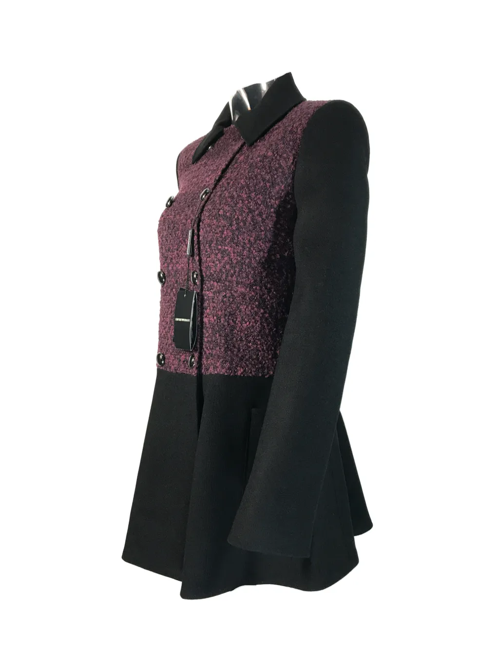 Long-Sleeved Spliced Coat