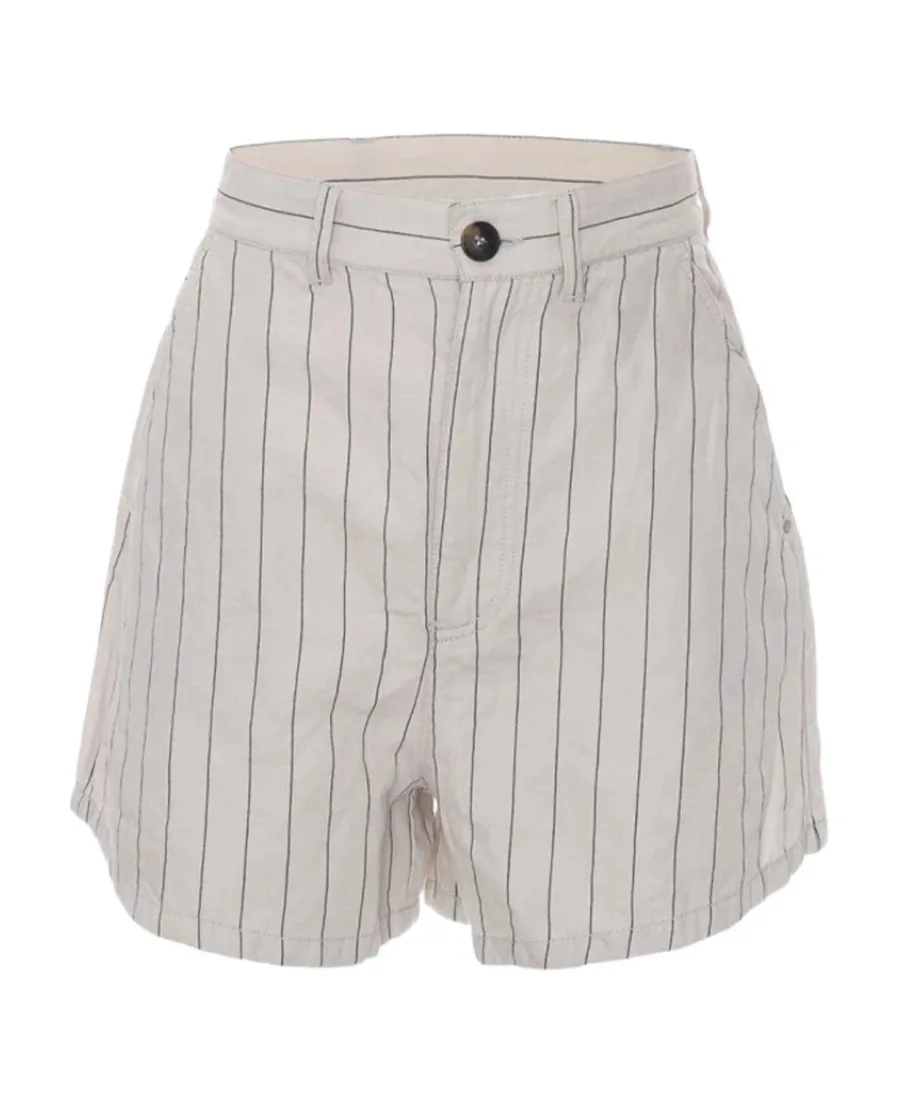 Striped High-Waisted Shorts