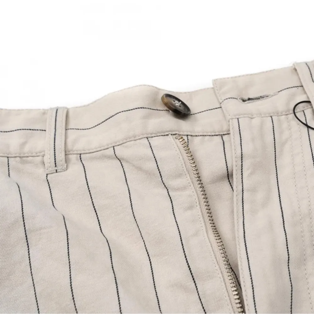 Striped High-Waisted Shorts