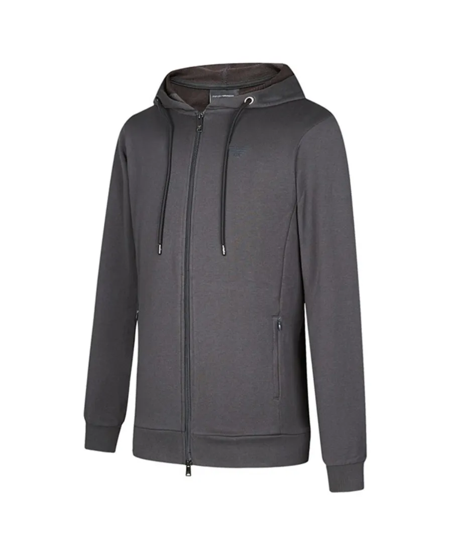 Logo Hooded Casual Coat