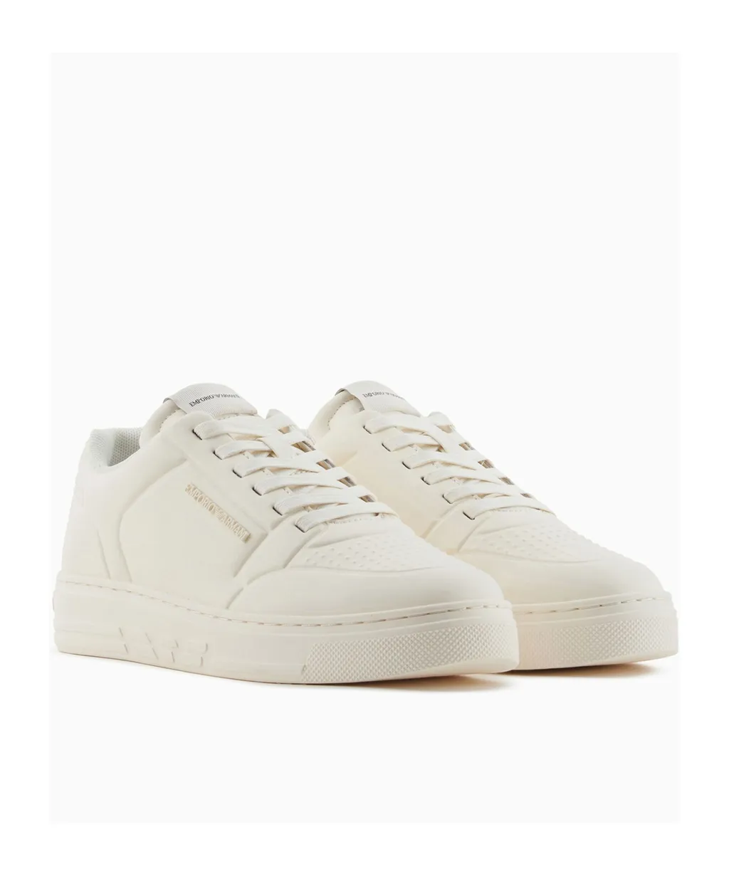 Thermoformed-Detailed Lace-Up Sneakers