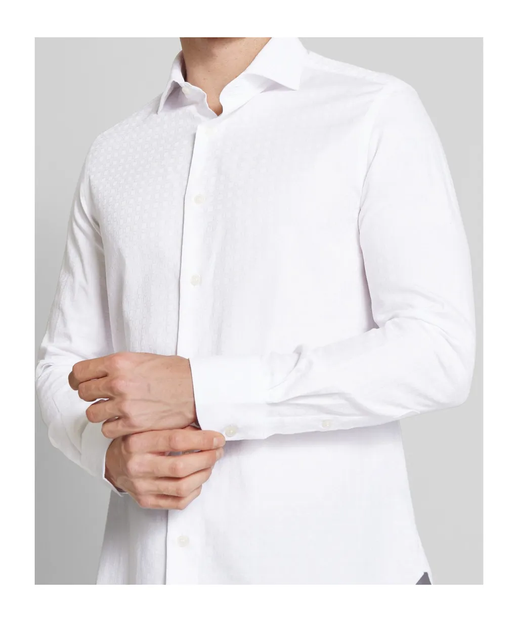Long-Sleeved Cotton Shirt