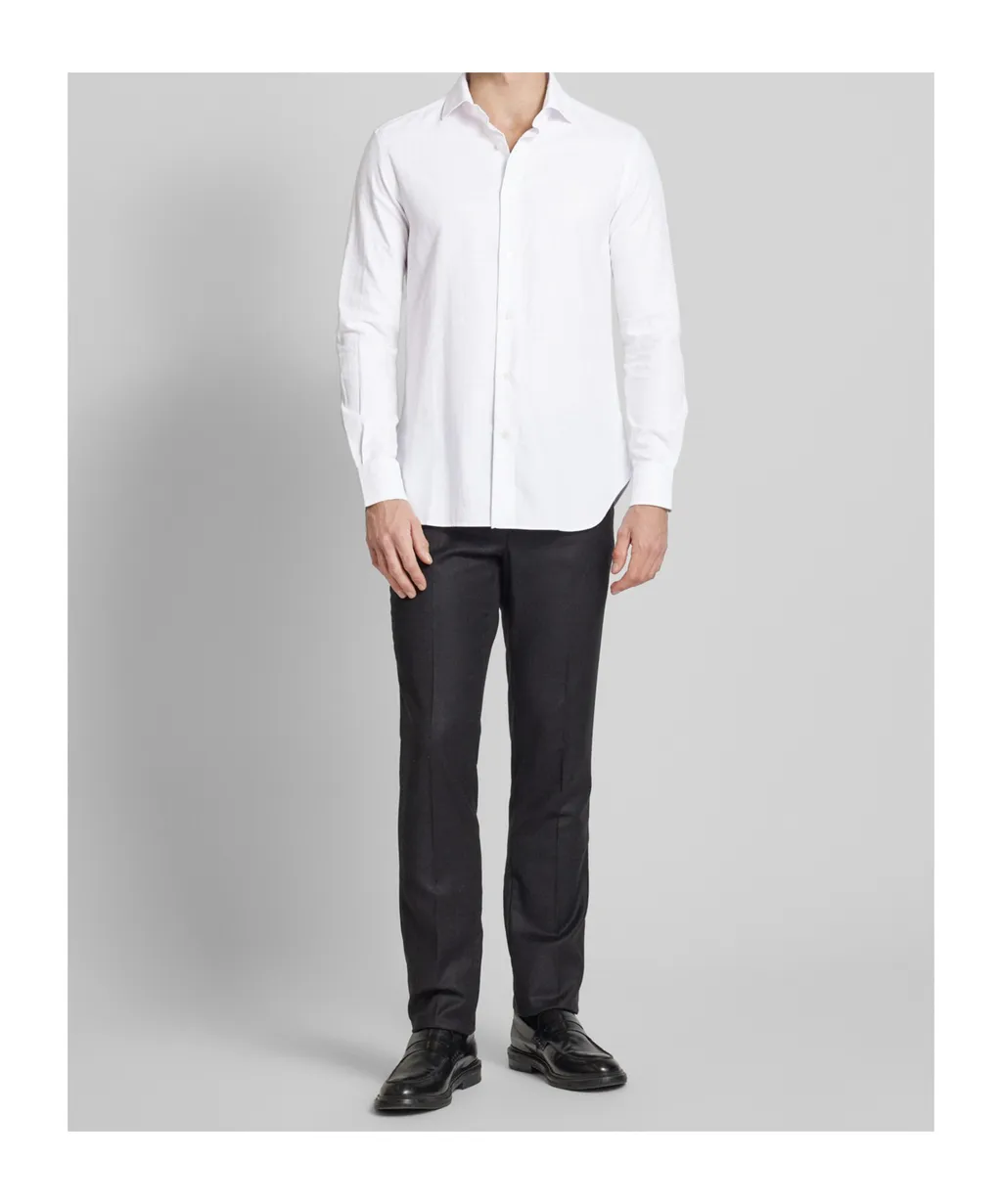 Long-Sleeved Cotton Shirt