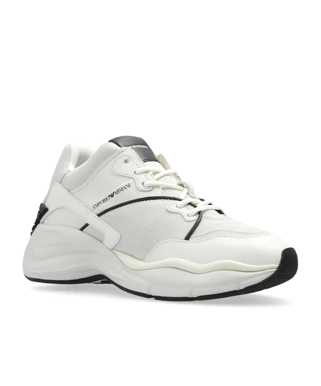 Round Toe Panelled Sneakers