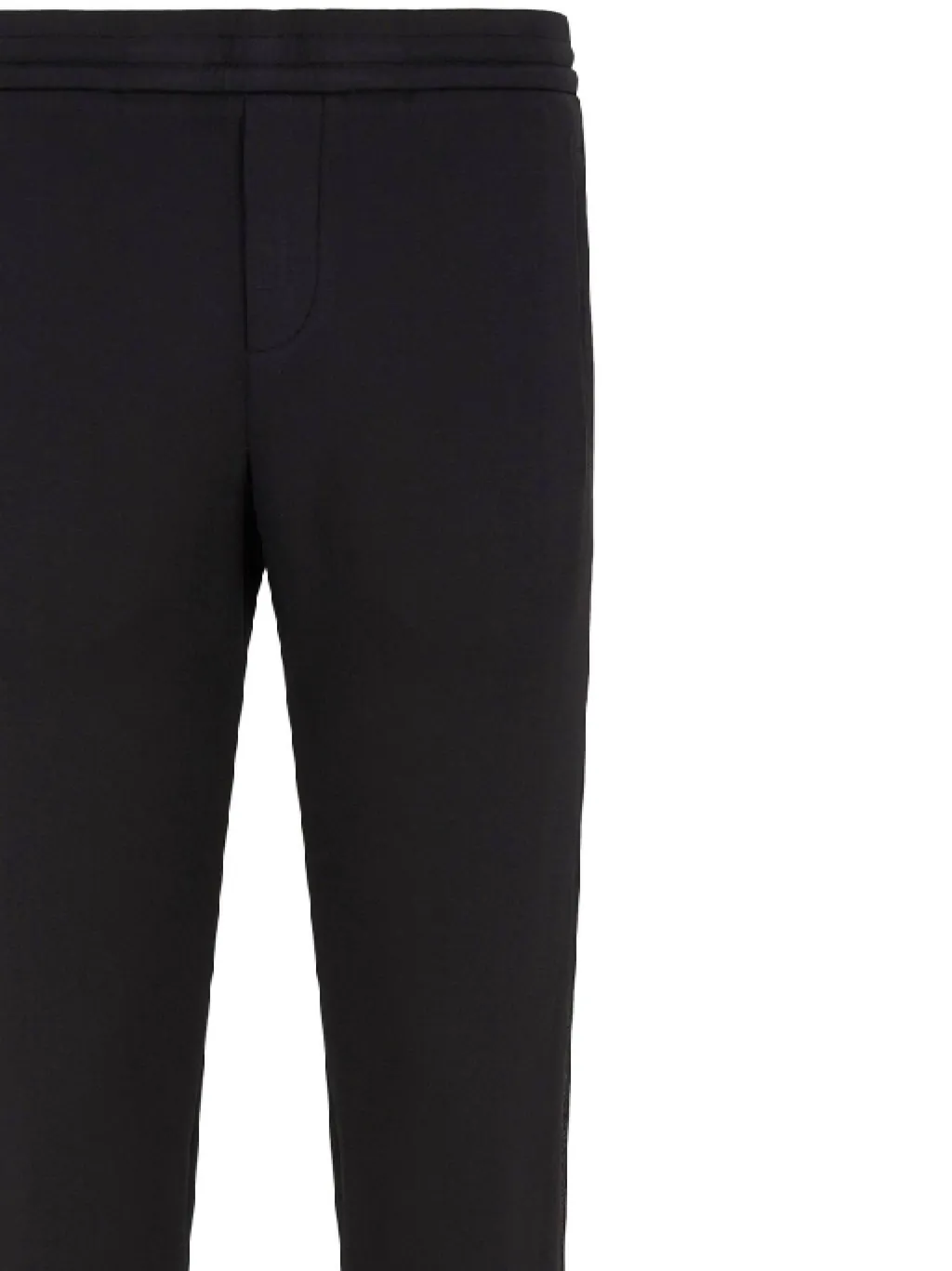 Elasticated Waistband Tapered-Leg Track Pants