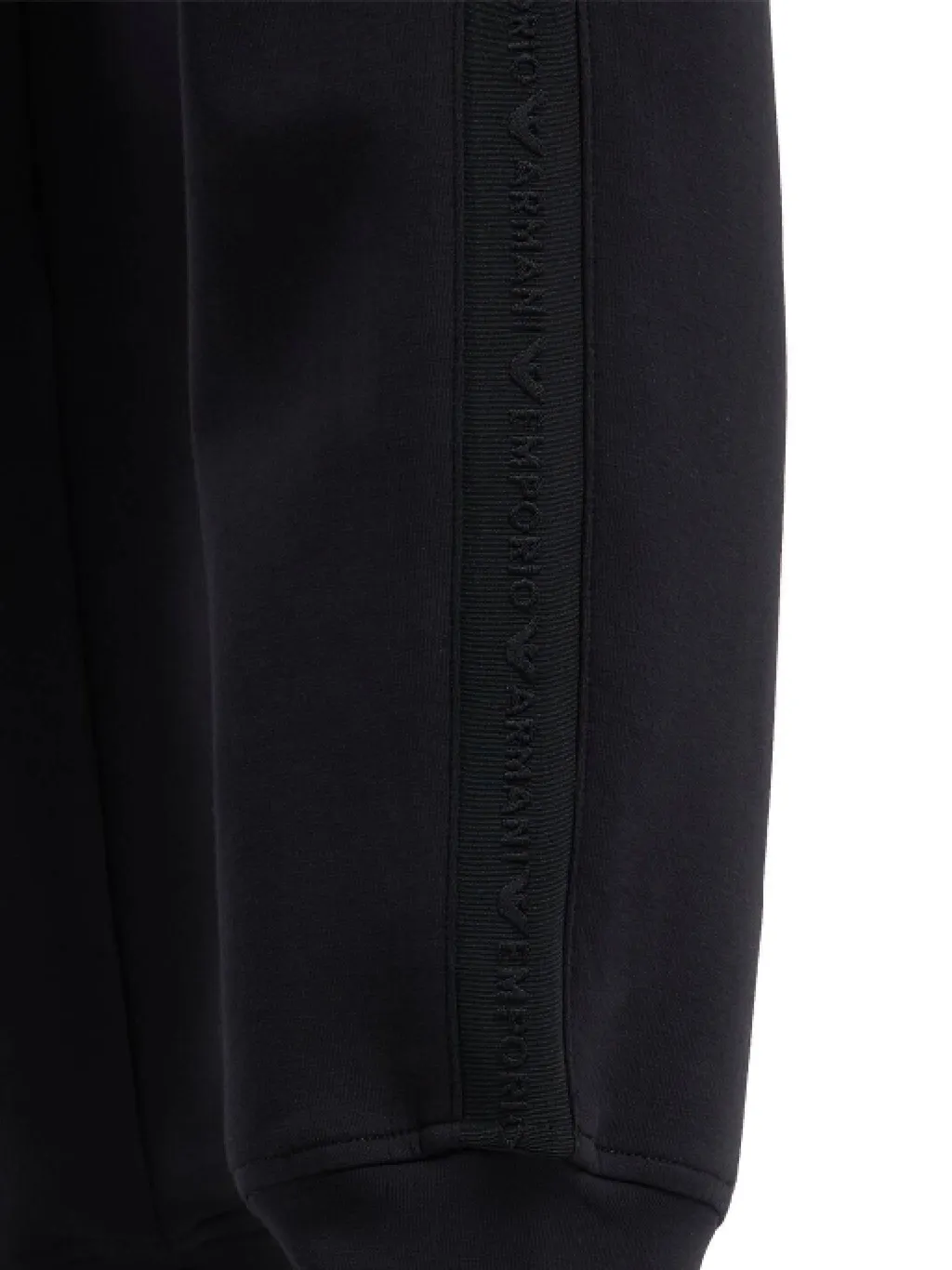 Elasticated Waistband Tapered-Leg Track Pants