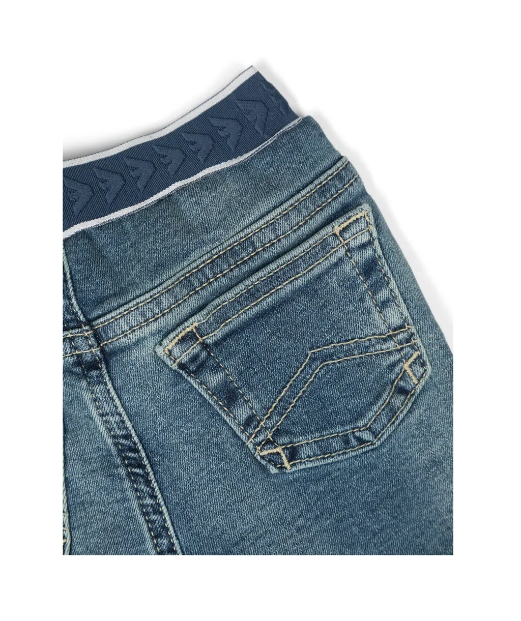 Elasticated Logo Waistband Jeans