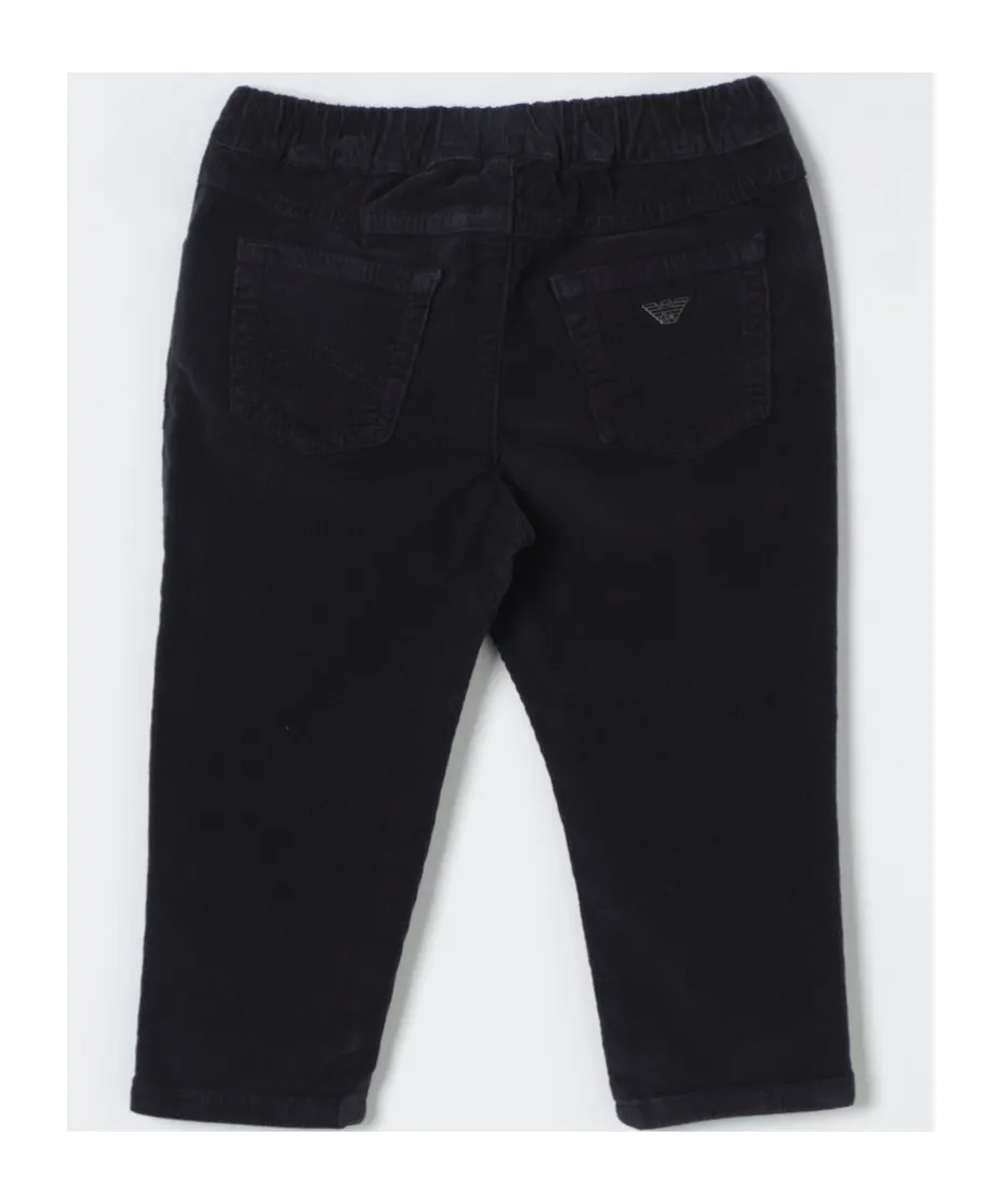 Elasticated-Waist Corduroy Trousers