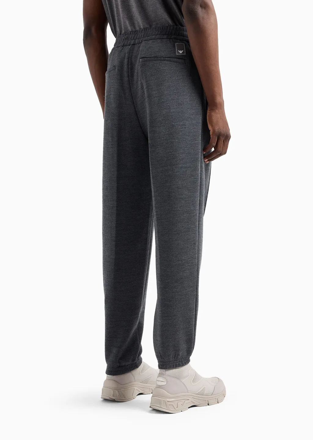Wool-Blended Knitted Jogging Pants