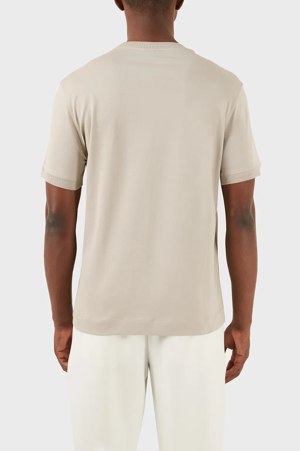 Round Collar Logo T-Shirt