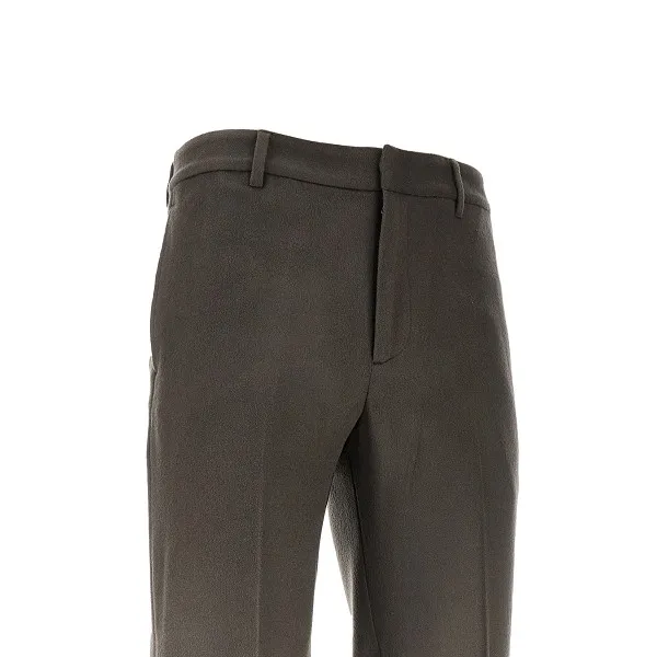 Mid Rise Tapered Leg Trousers