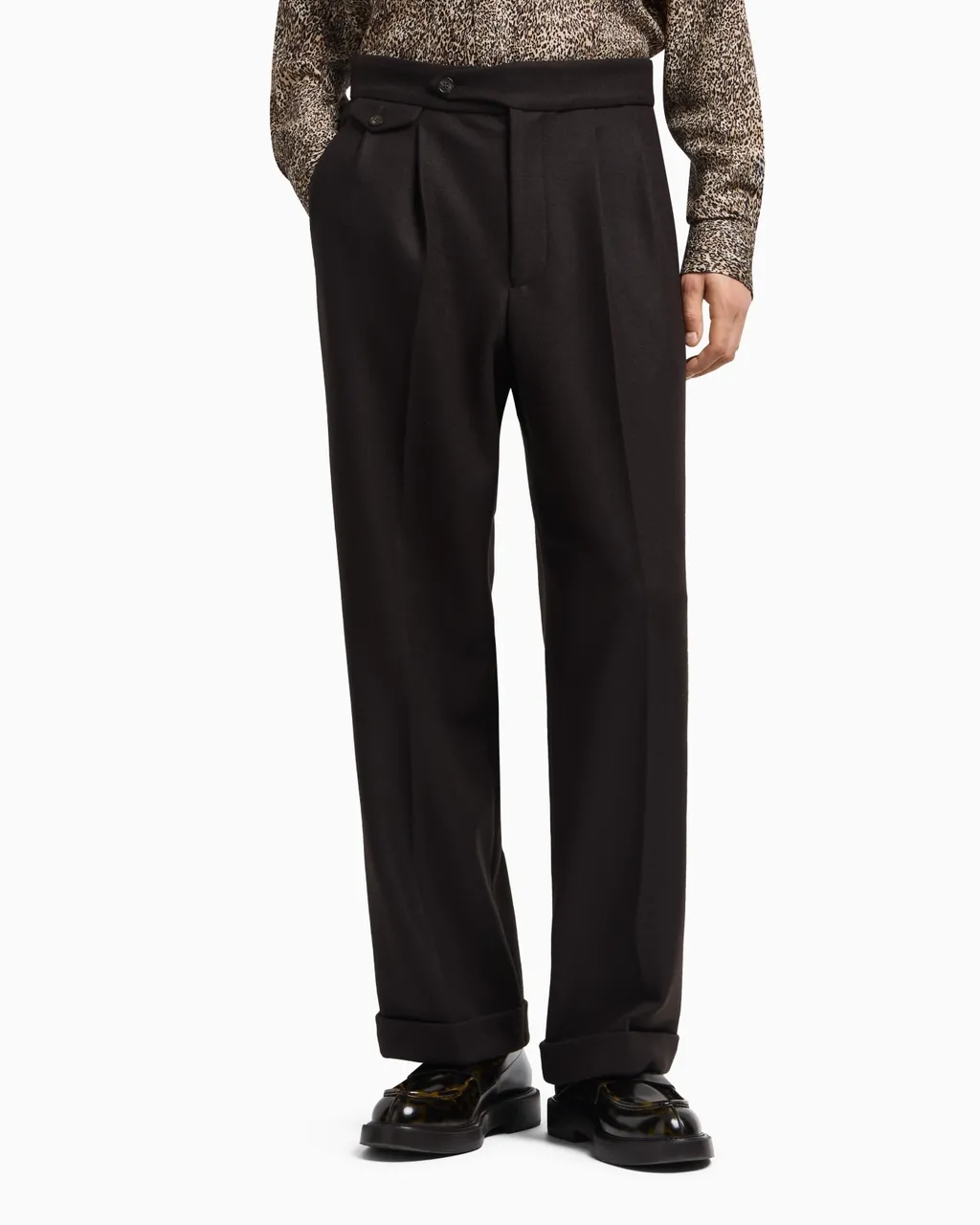 Pleat-Detail Trousers