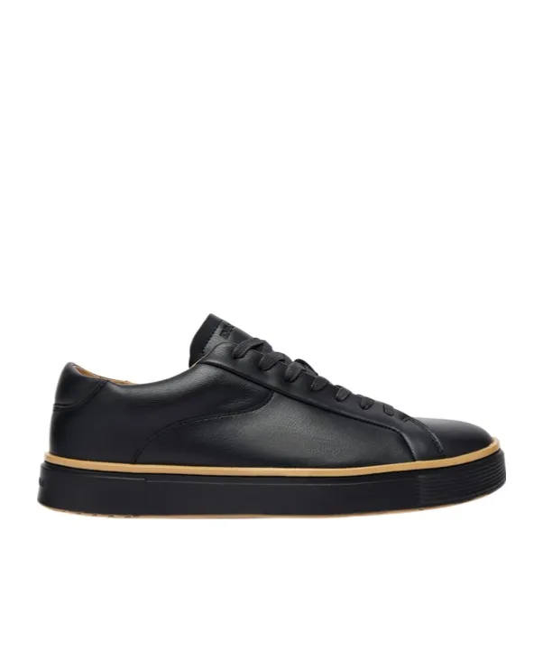 Leather Lace-Up Sneakers