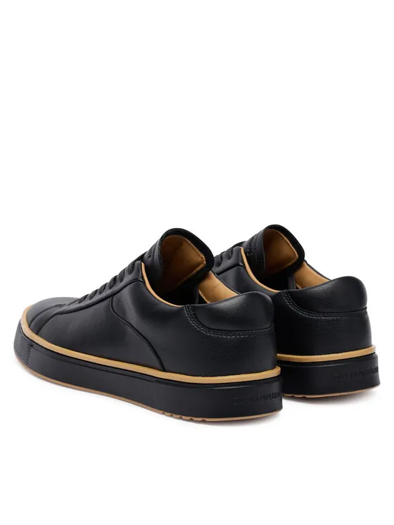 Leather Lace-Up Sneakers