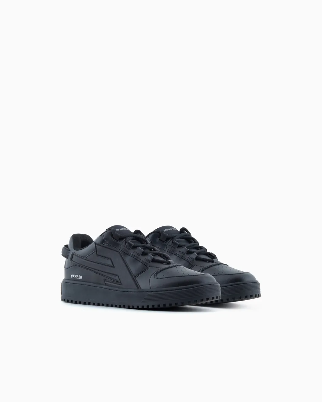 Maxi-Logo Leather Sneakers