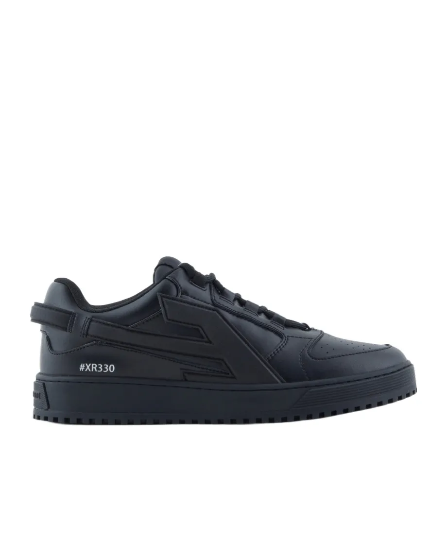 Maxi-Logo Leather Sneakers