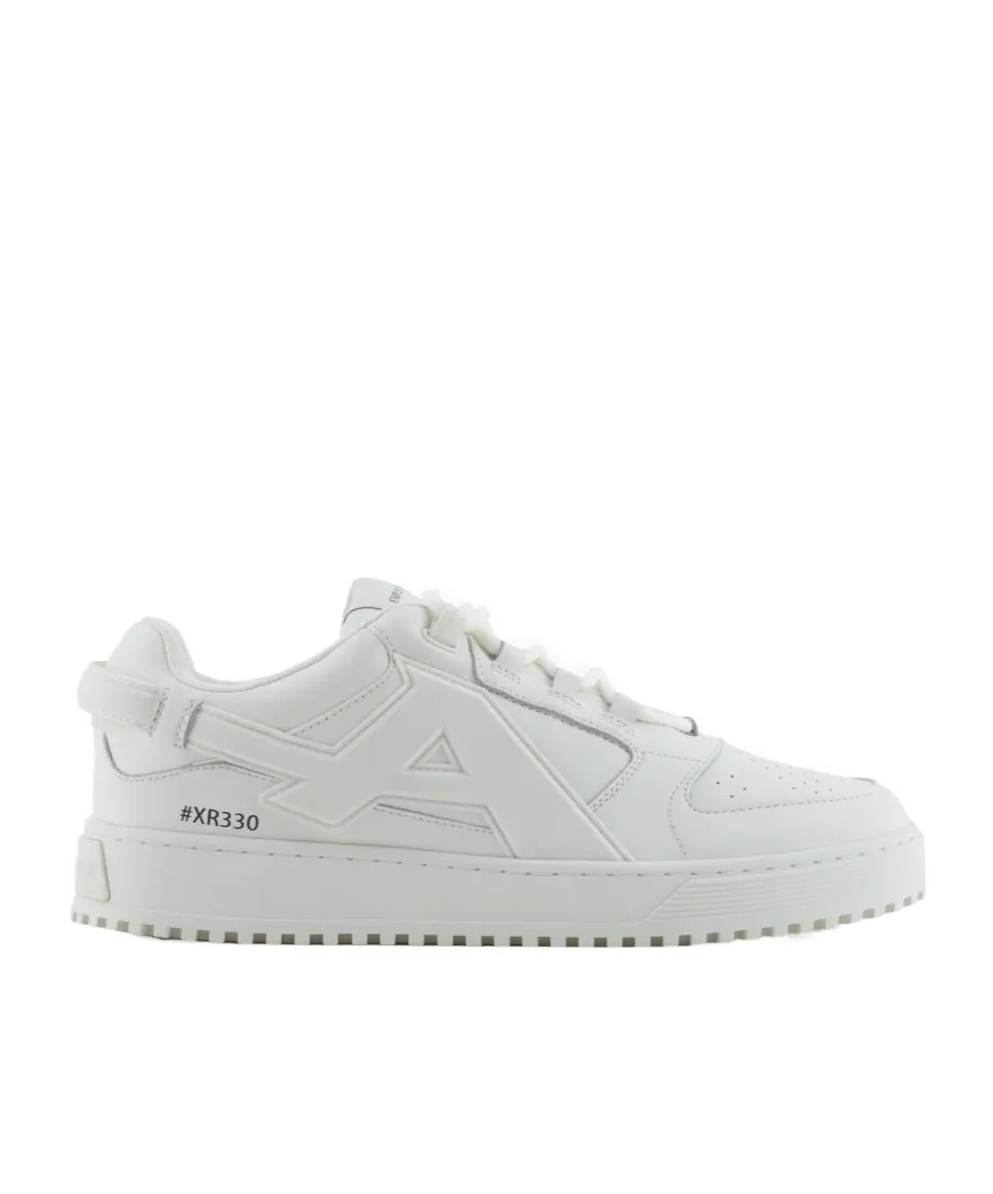Round-Toe Lace-Up Sneakers