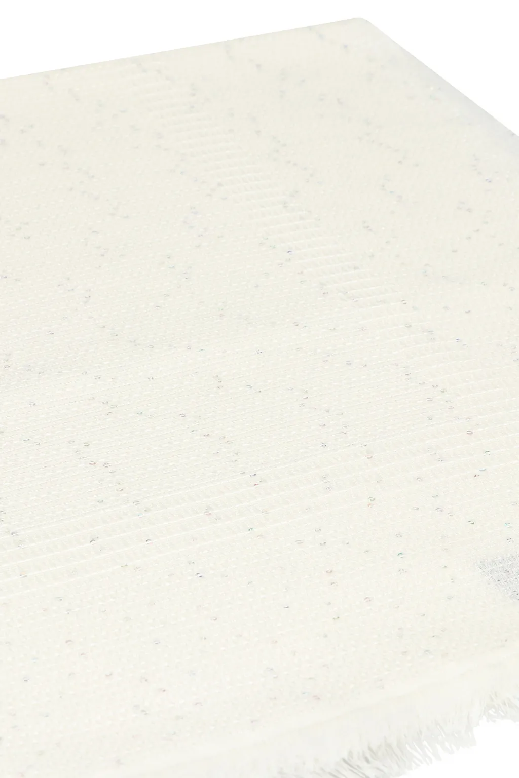 Logo Embroidered Sequined Stole