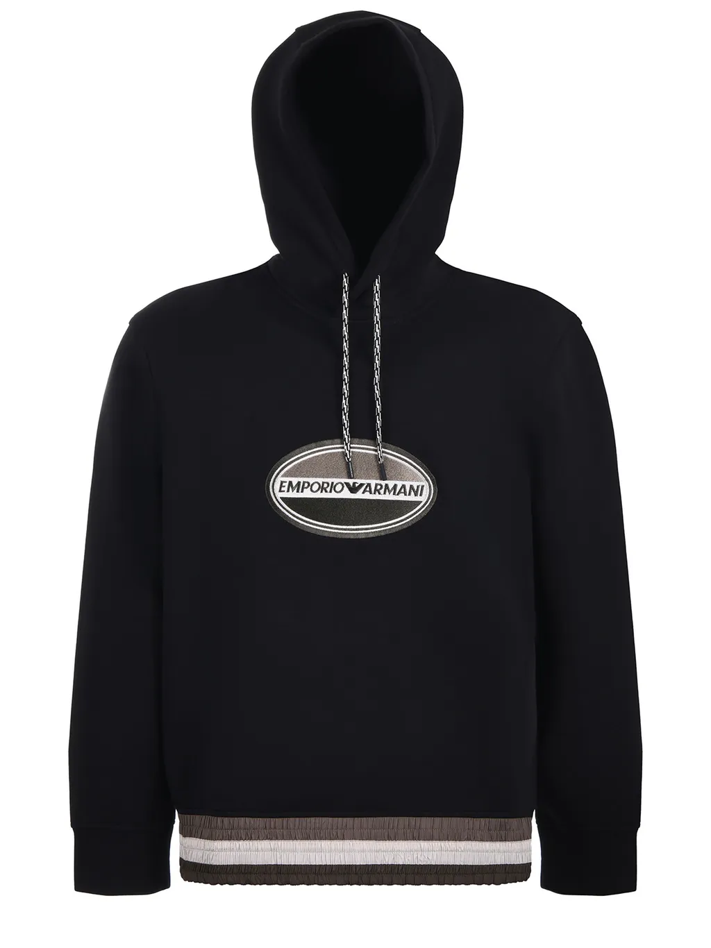 Logo Embroidered Drawstring Hoodie
