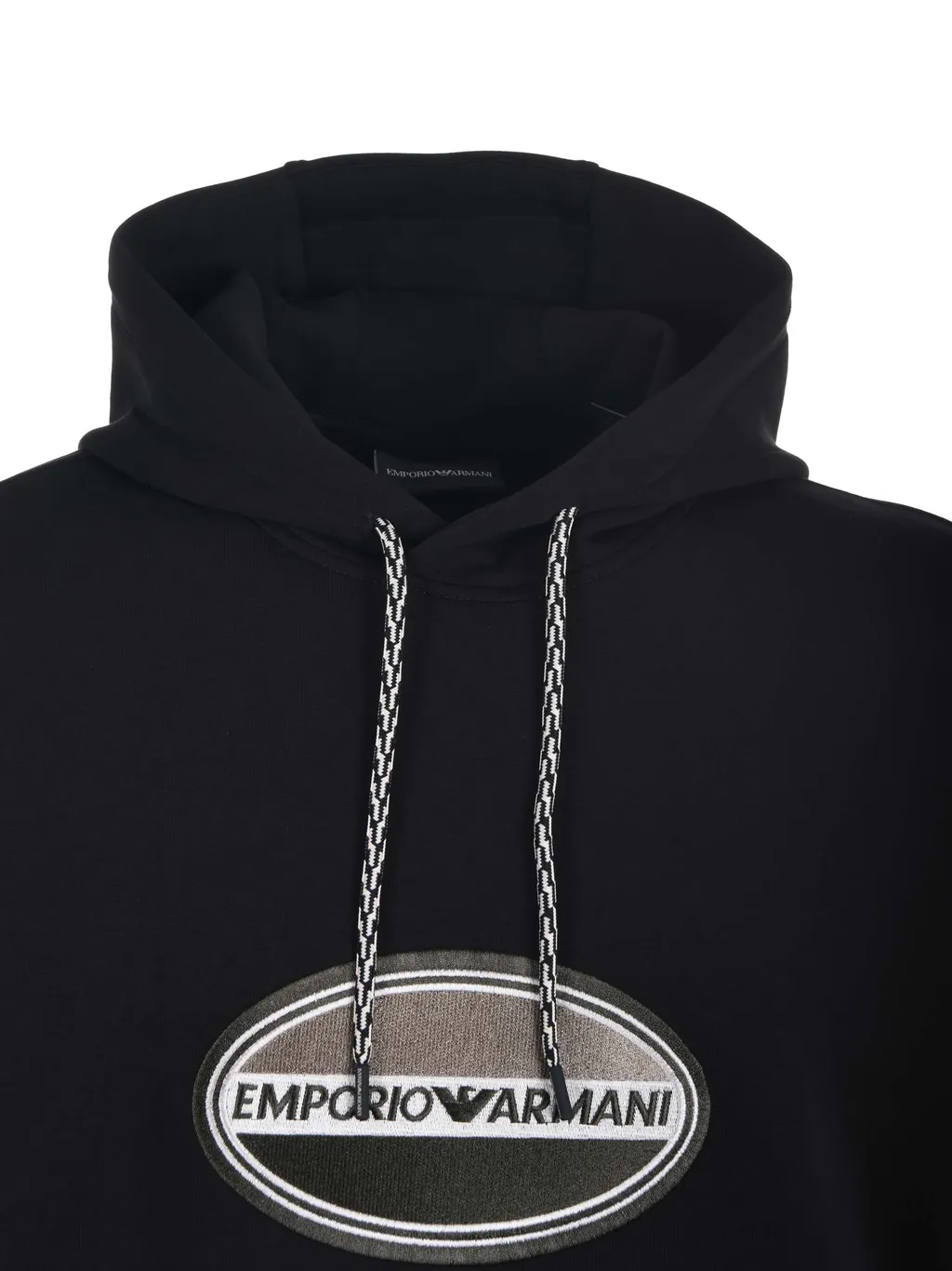Logo Embroidered Drawstring Hoodie