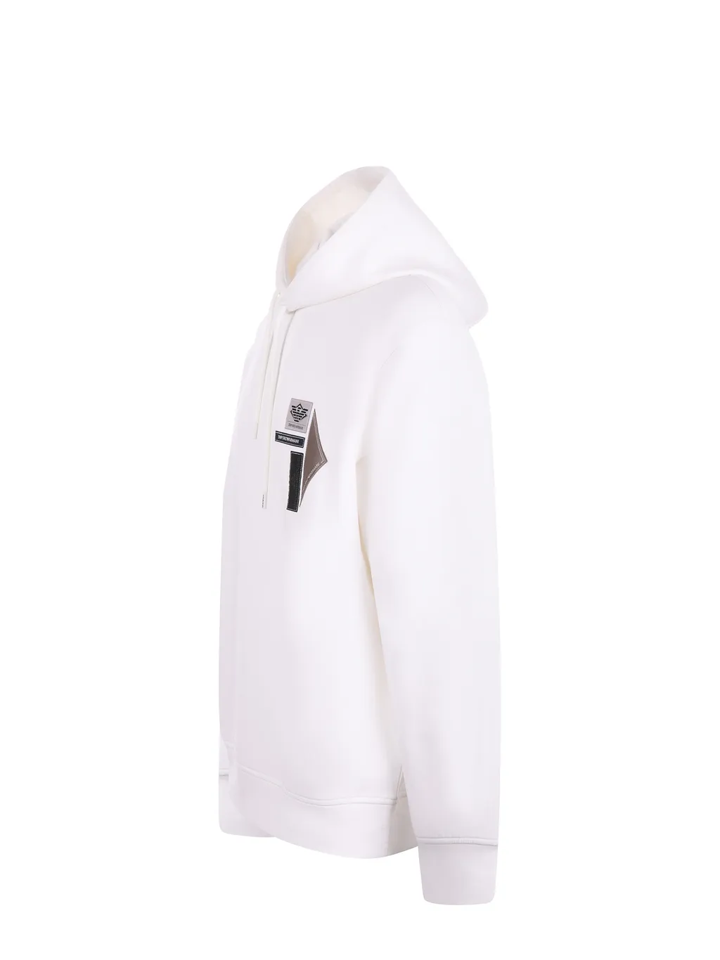 Logo Patch Drawstring Hoodie