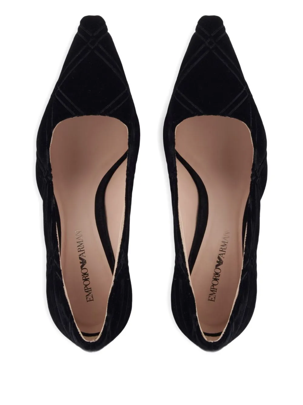 Quilted Pointed-Toe Pumps