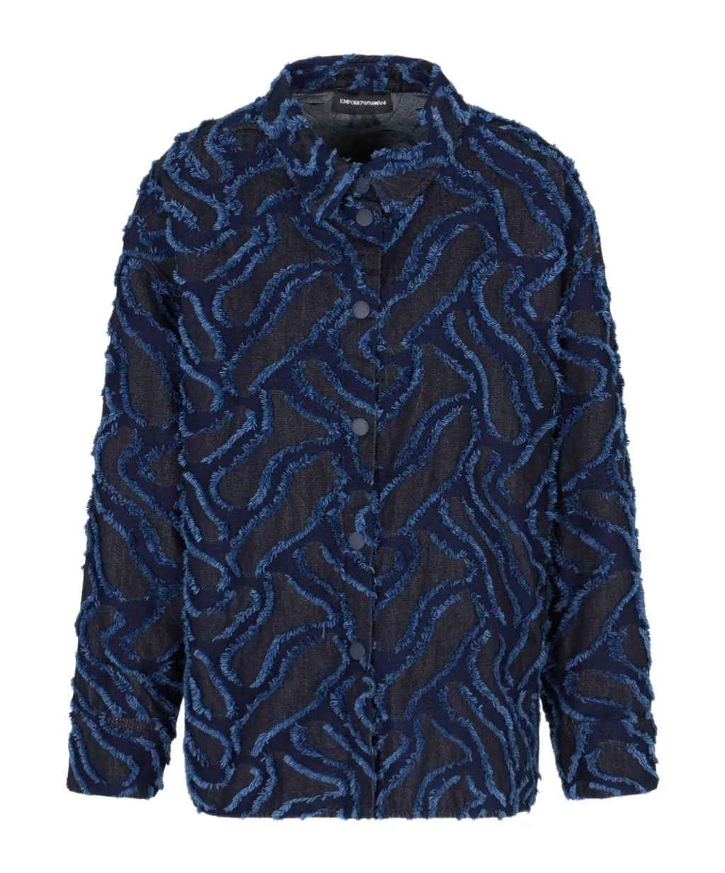 Frayed-Pattern Jacket