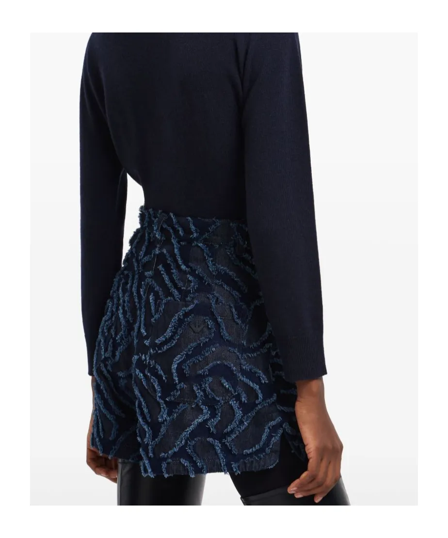 Frayed Patterned Shorts