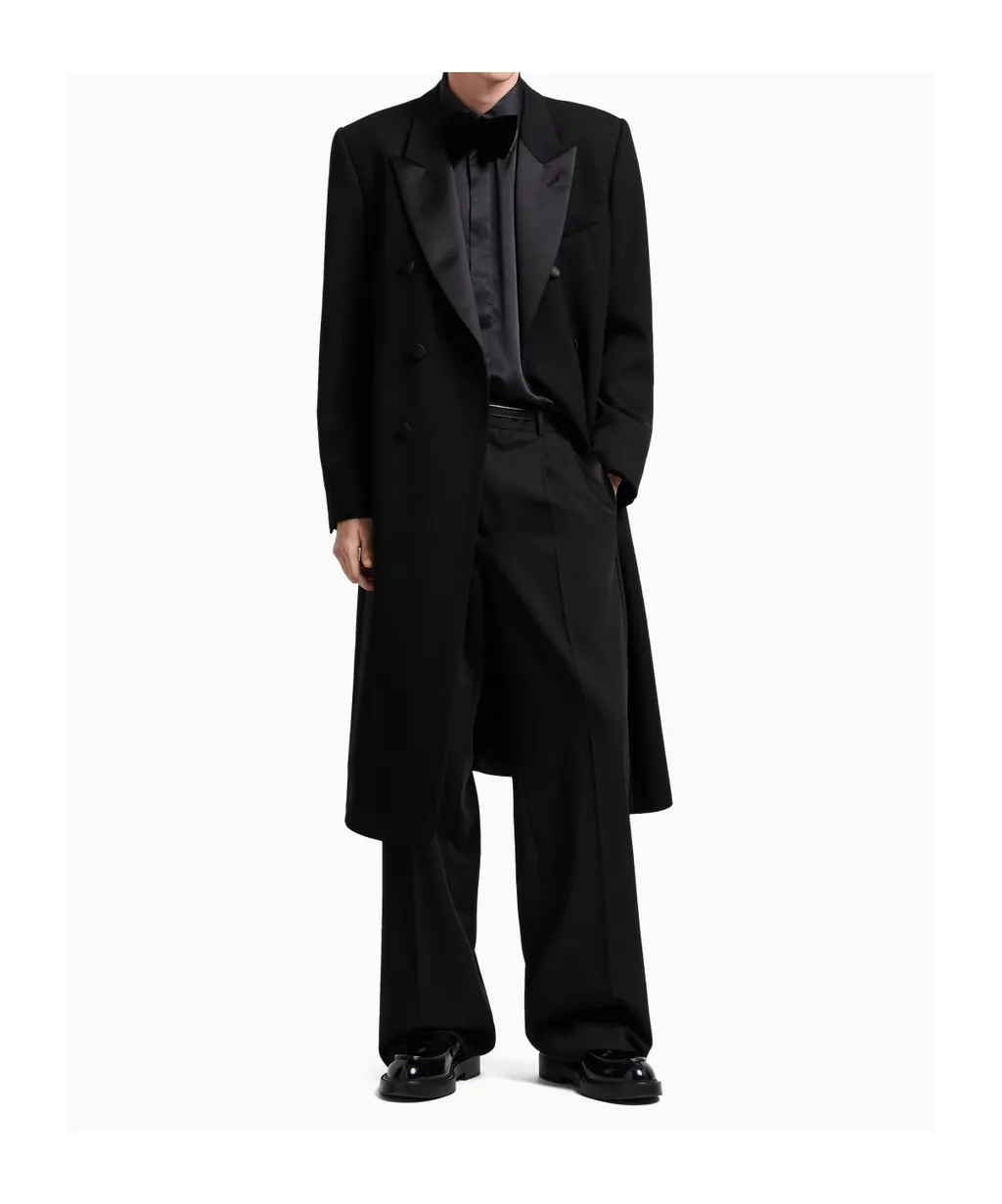 Wool Double-Breasted Coat