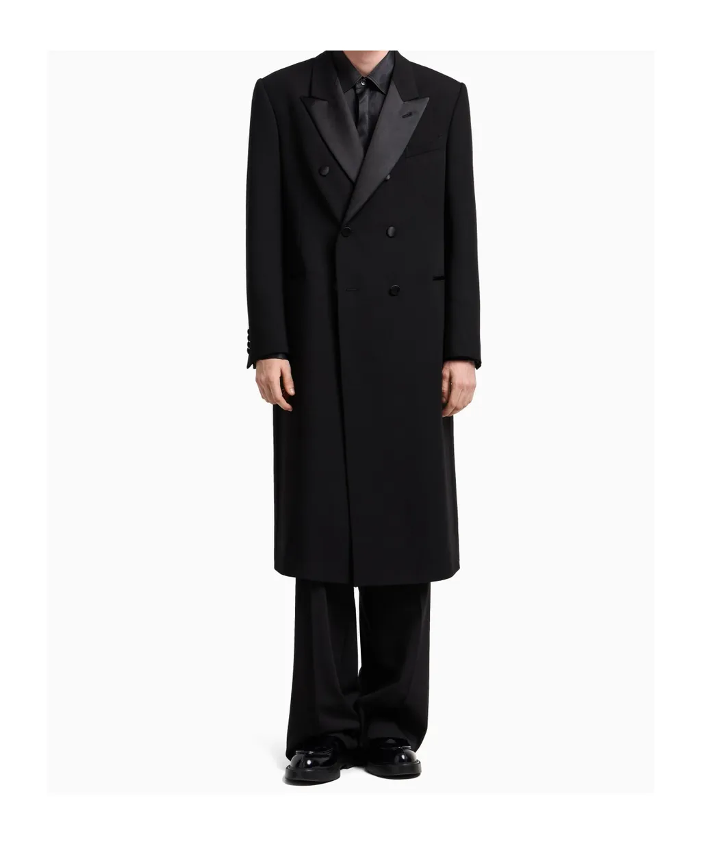 Wool Double-Breasted Coat