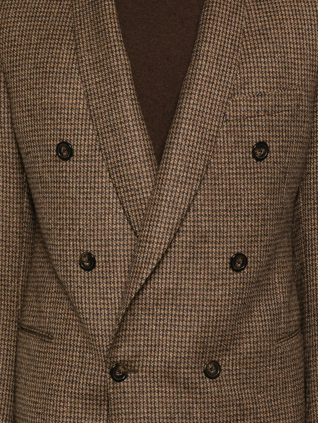 Houndstooth Double-Breasted Jacket