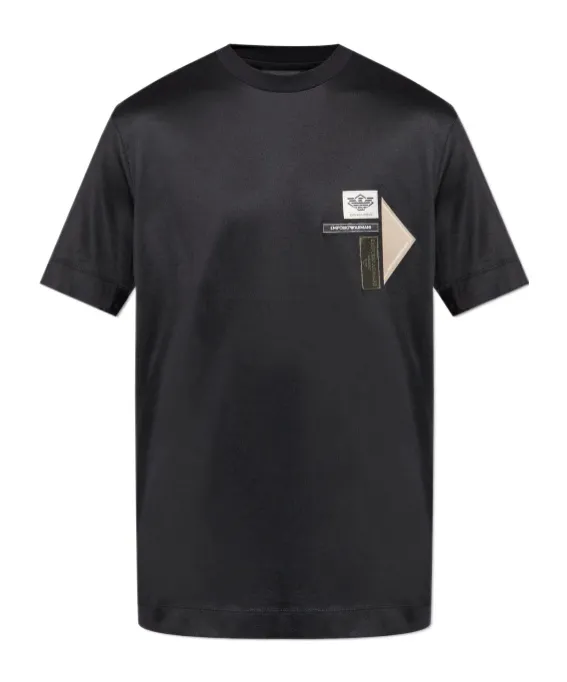 Logo-Patch Crewneck T-Shirt