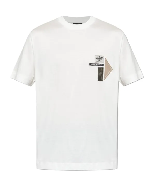 Logo-Patch Crewneck T-Shirt
