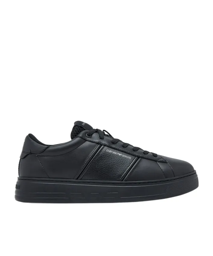 Panelled Lace-Up Sneakers