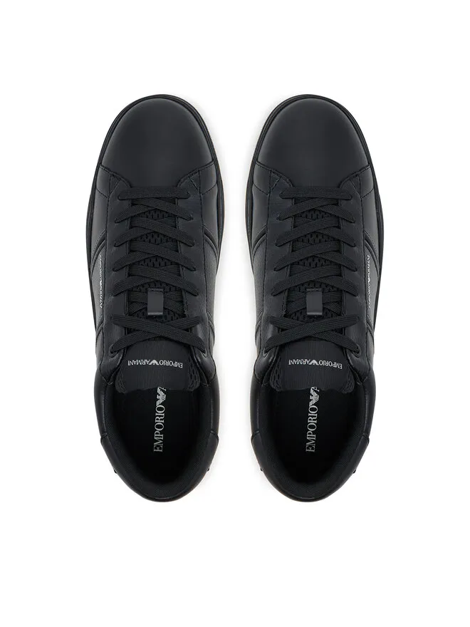 Panelled Lace-Up Sneakers