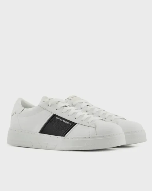 Panelled Lace-Up Sneakers
