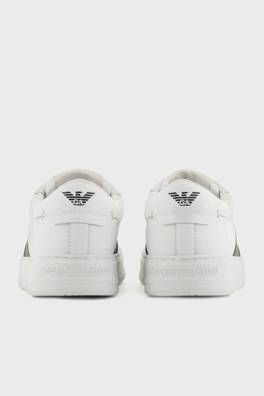 Panelled Lace-Up Sneakers