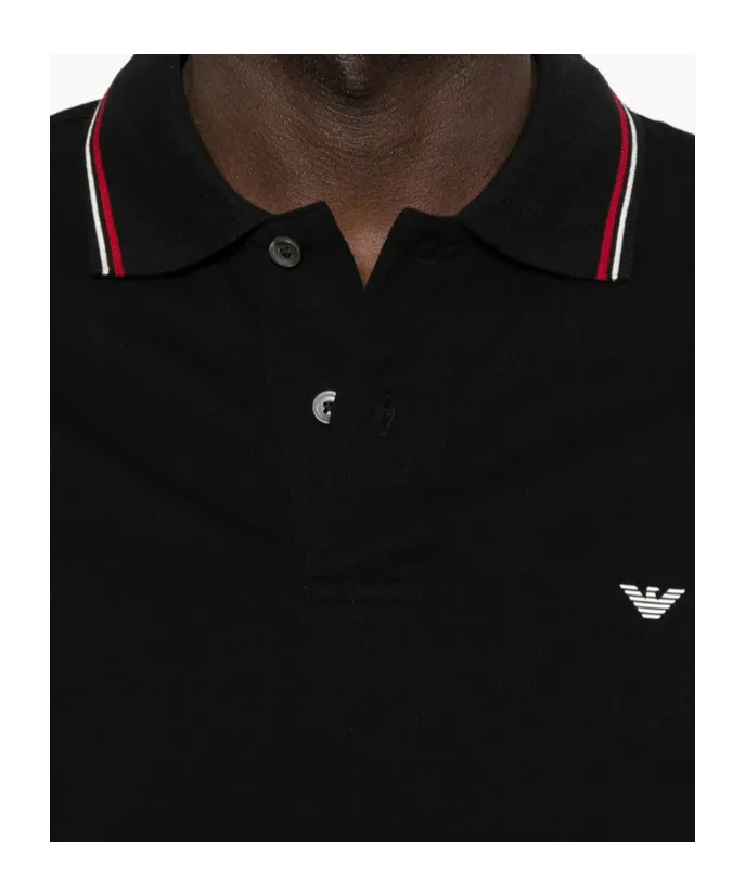 Tipped-Collar Polo Shirt