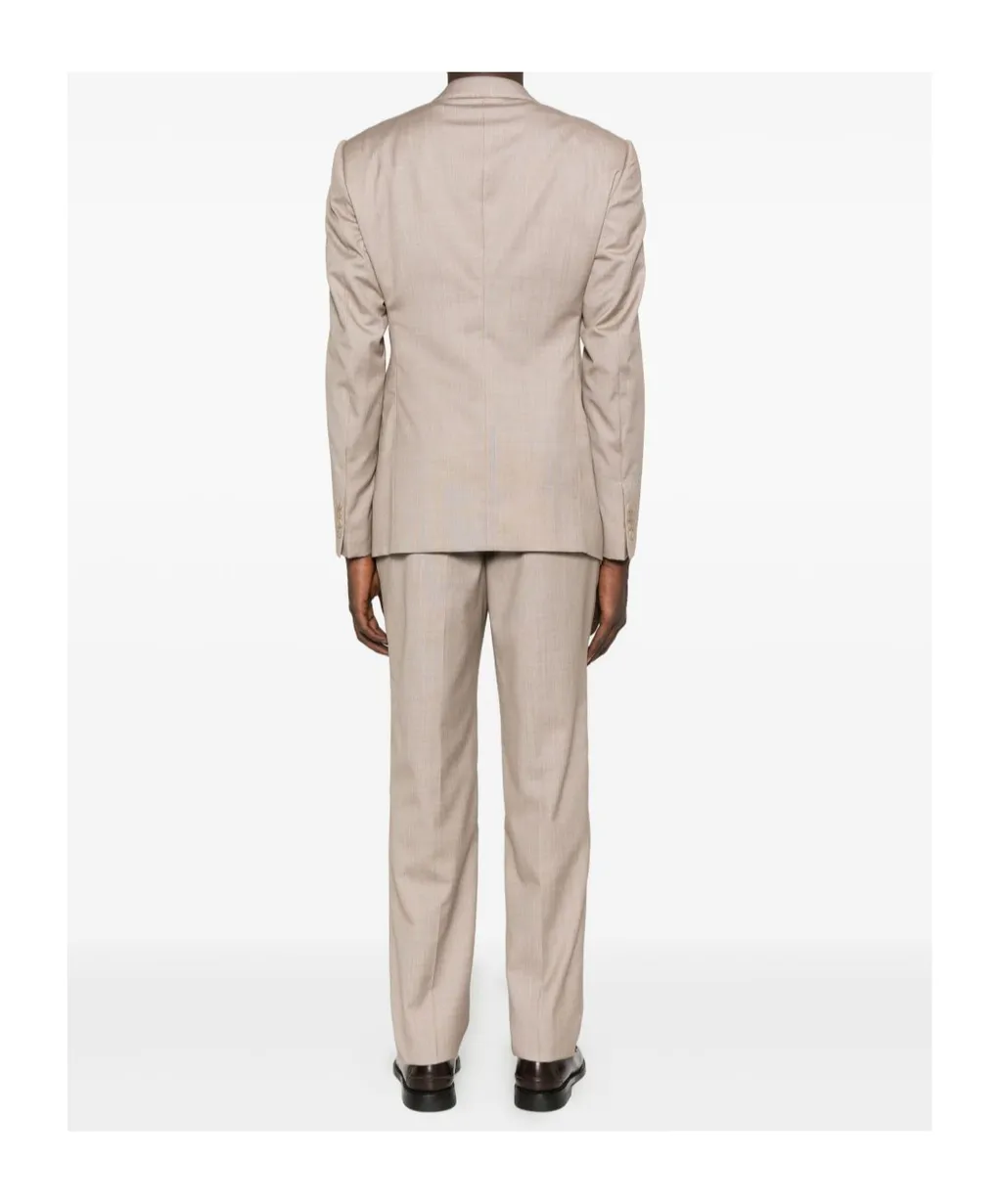 Notched-Lapel Single-Breasted Suit
