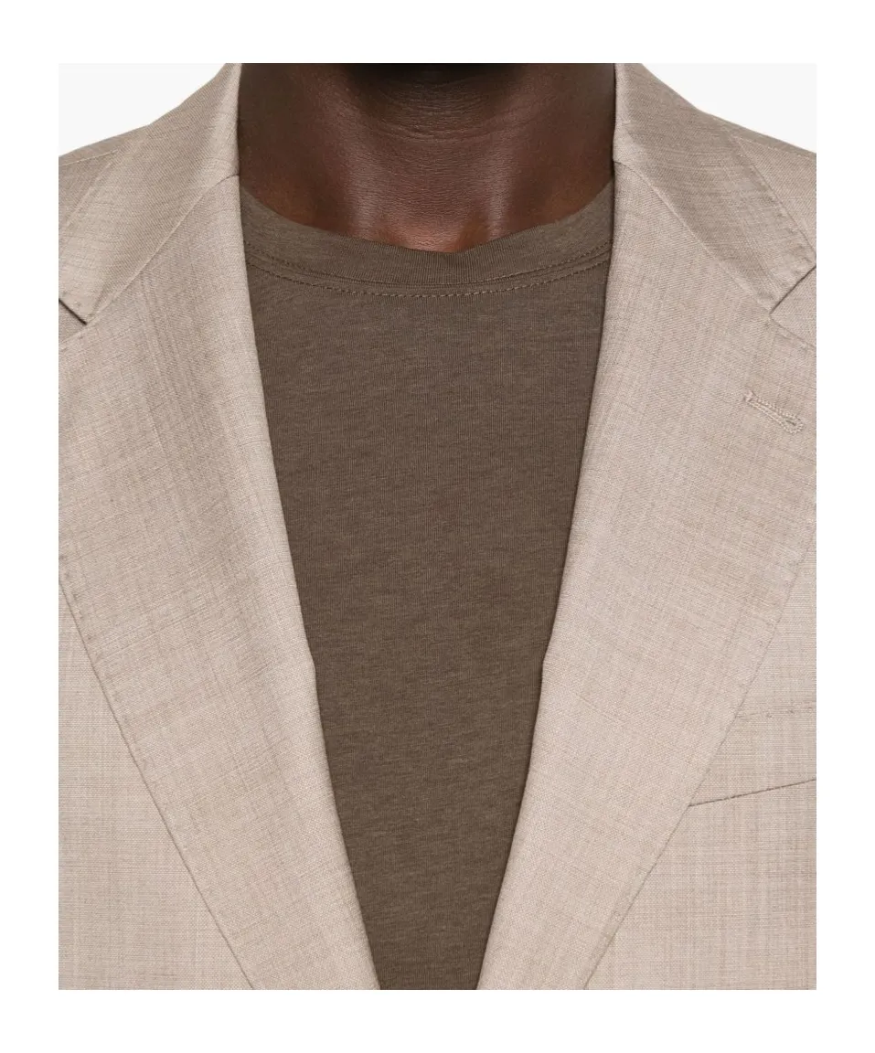 Notched-Lapel Single-Breasted Suit