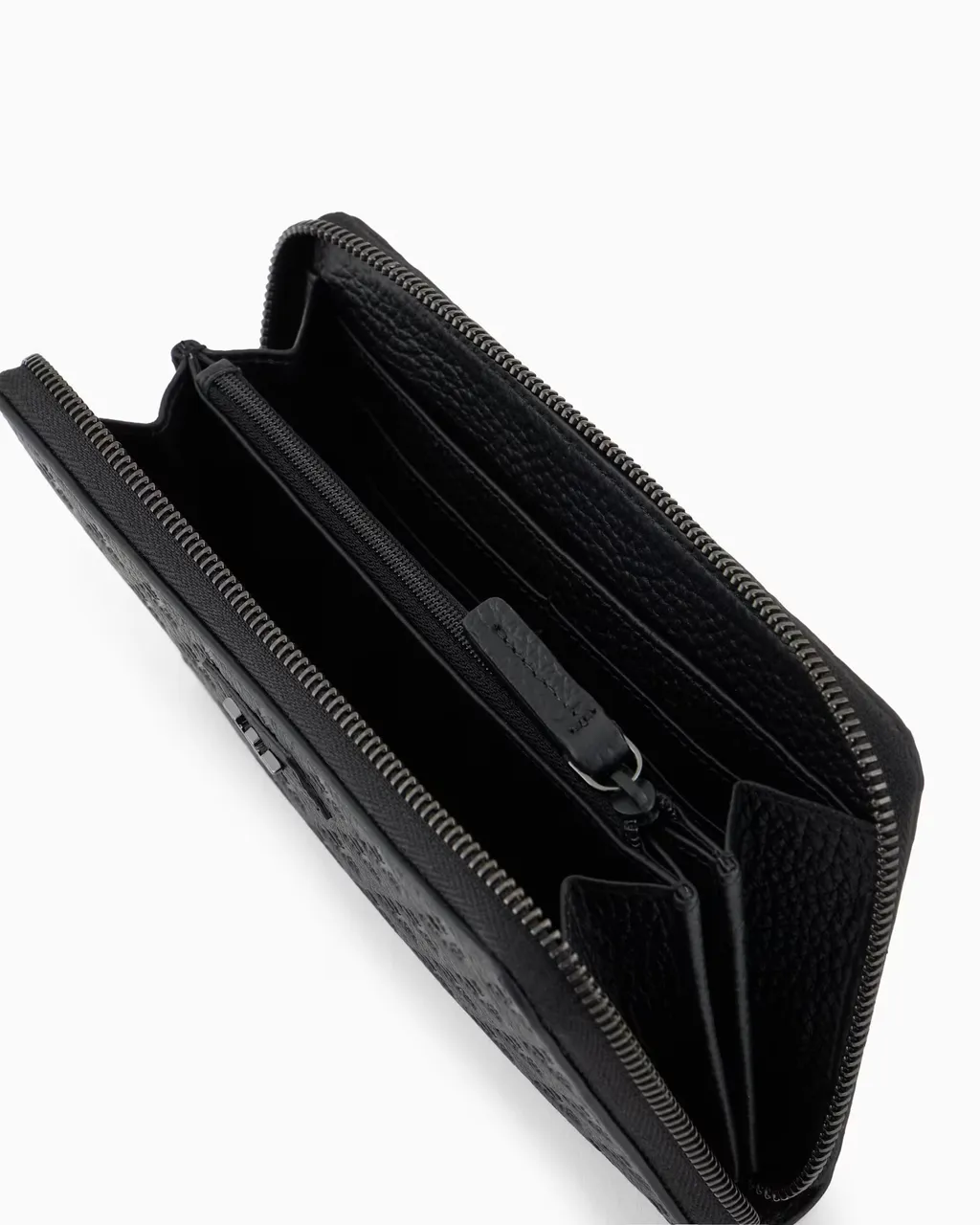 Eagle-Logo Zip-Around Wallet