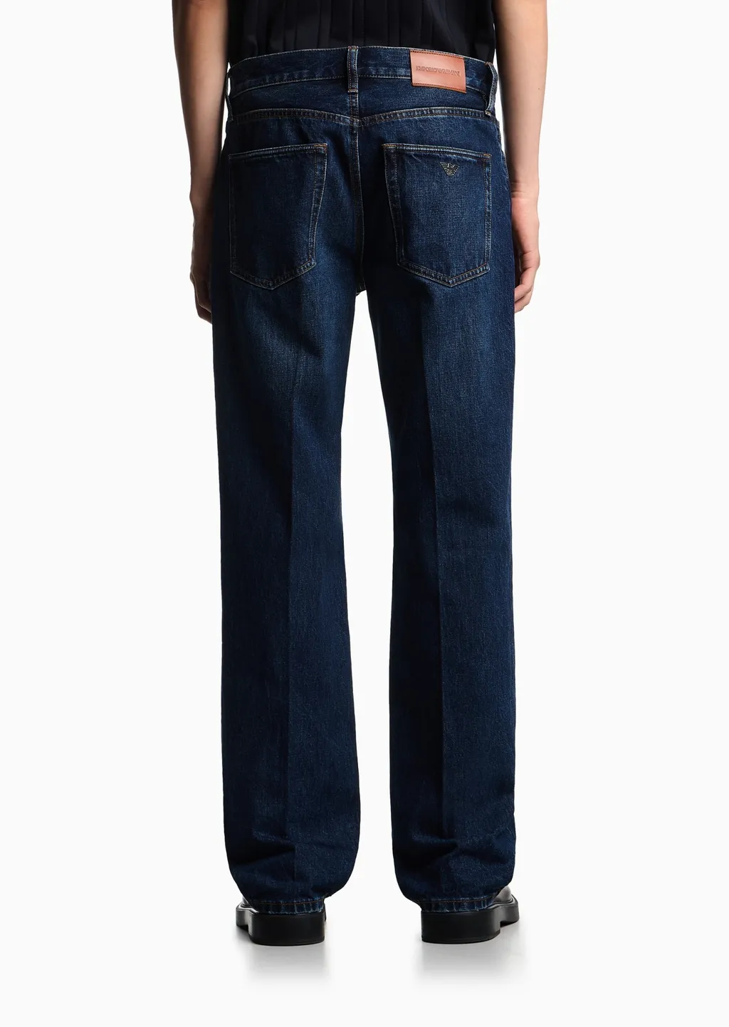 Straight-Leg Washed Jeans