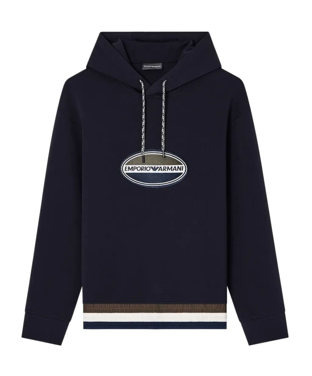 Embroidered-Logo Hoodie