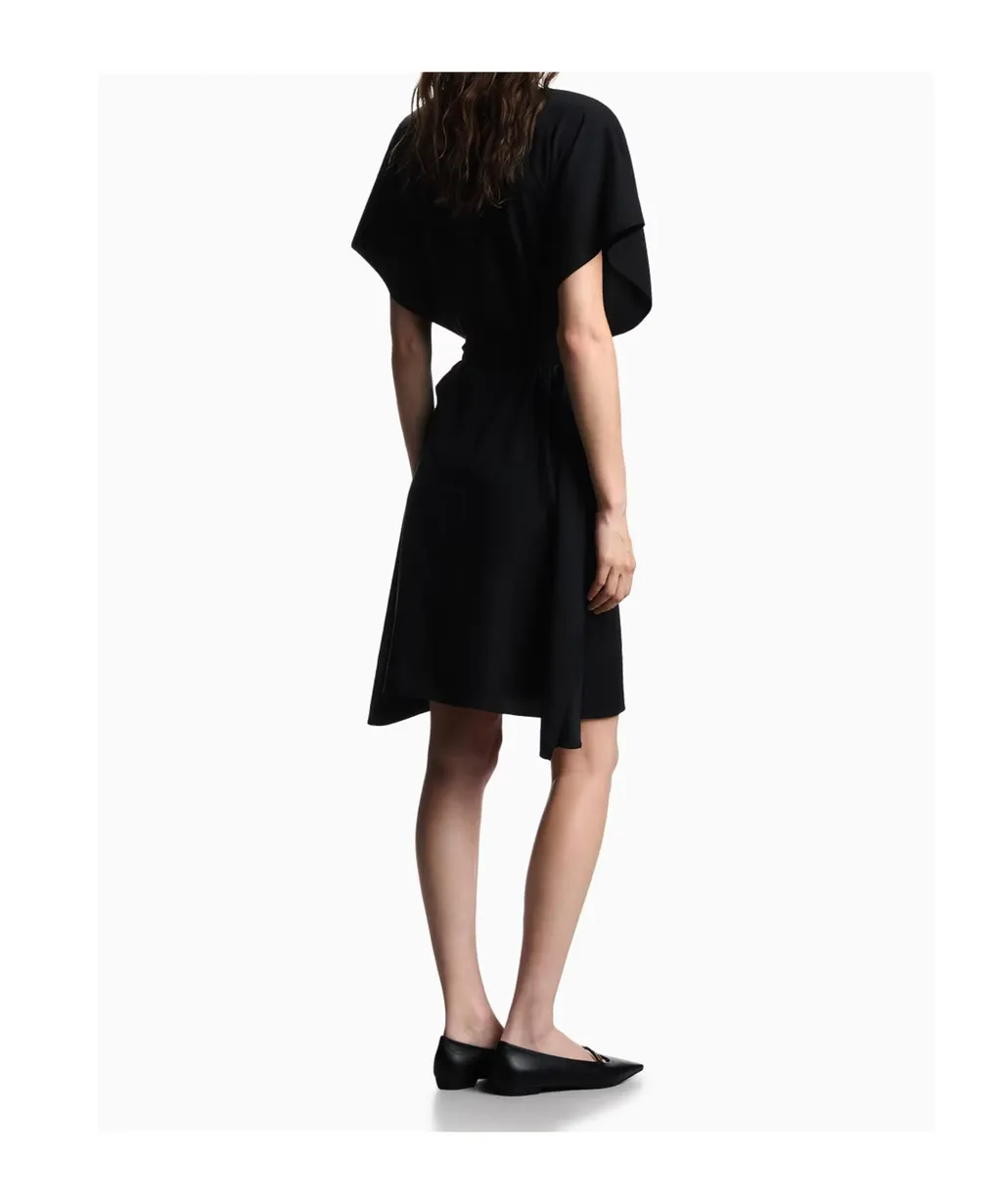 Satin CrÊPe Sash Dress